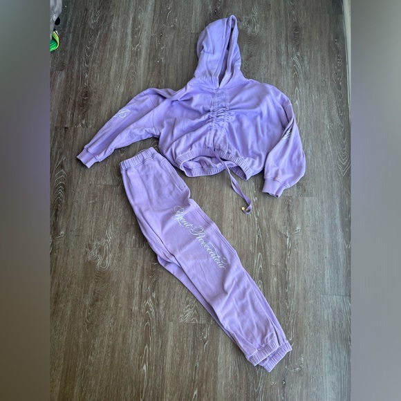 Agent Provocateur Rayley matching Sweats Set size Small in Lilac Purple - Picture 3 of 16